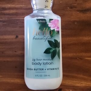 Bath & Body Works "Hello Beautiful" Shea Butter + Vitamin E Body Lotion - Blue
